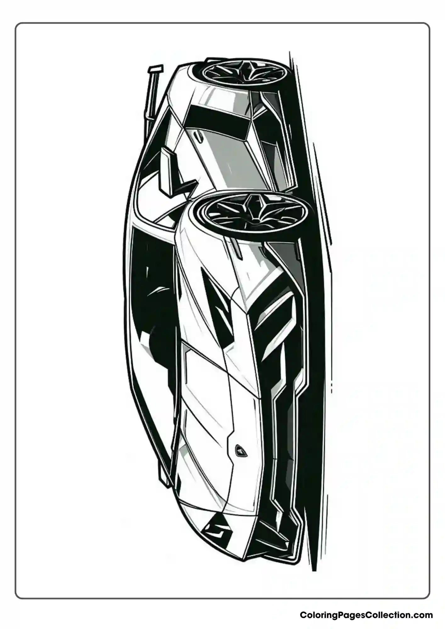 lamborghini coloring page