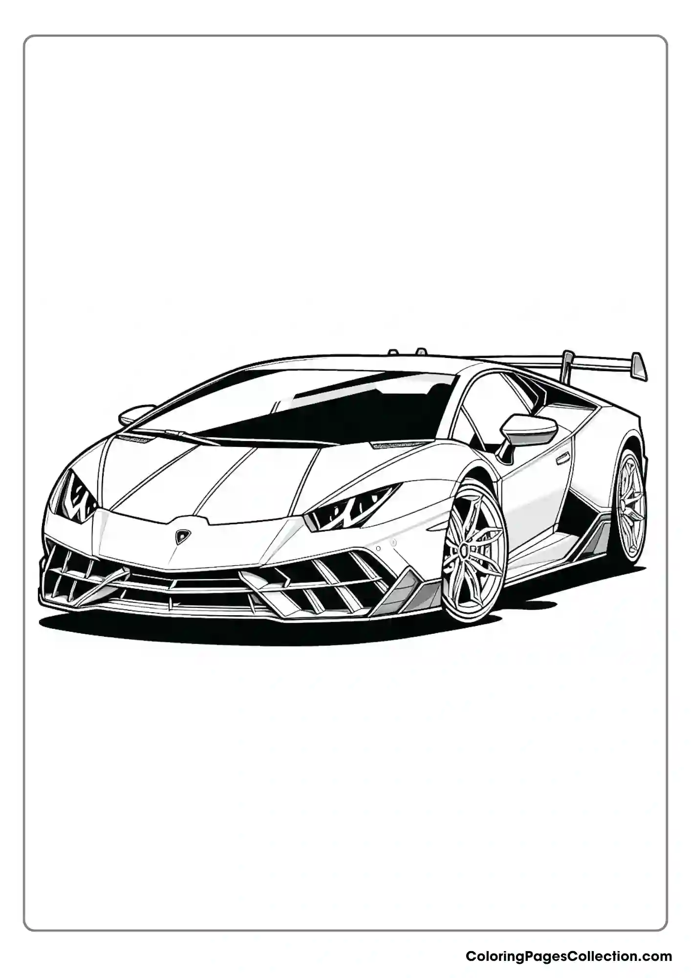 lamborghini coloring page