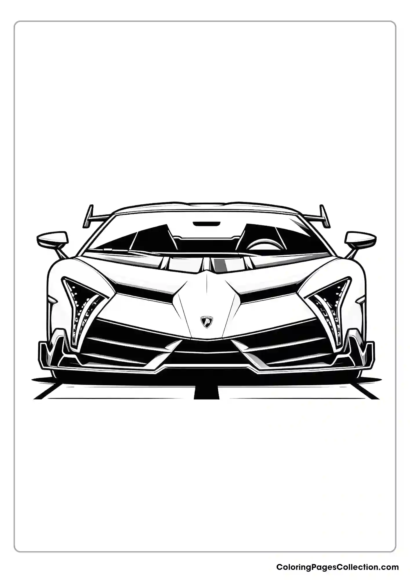 lamborghini coloring page