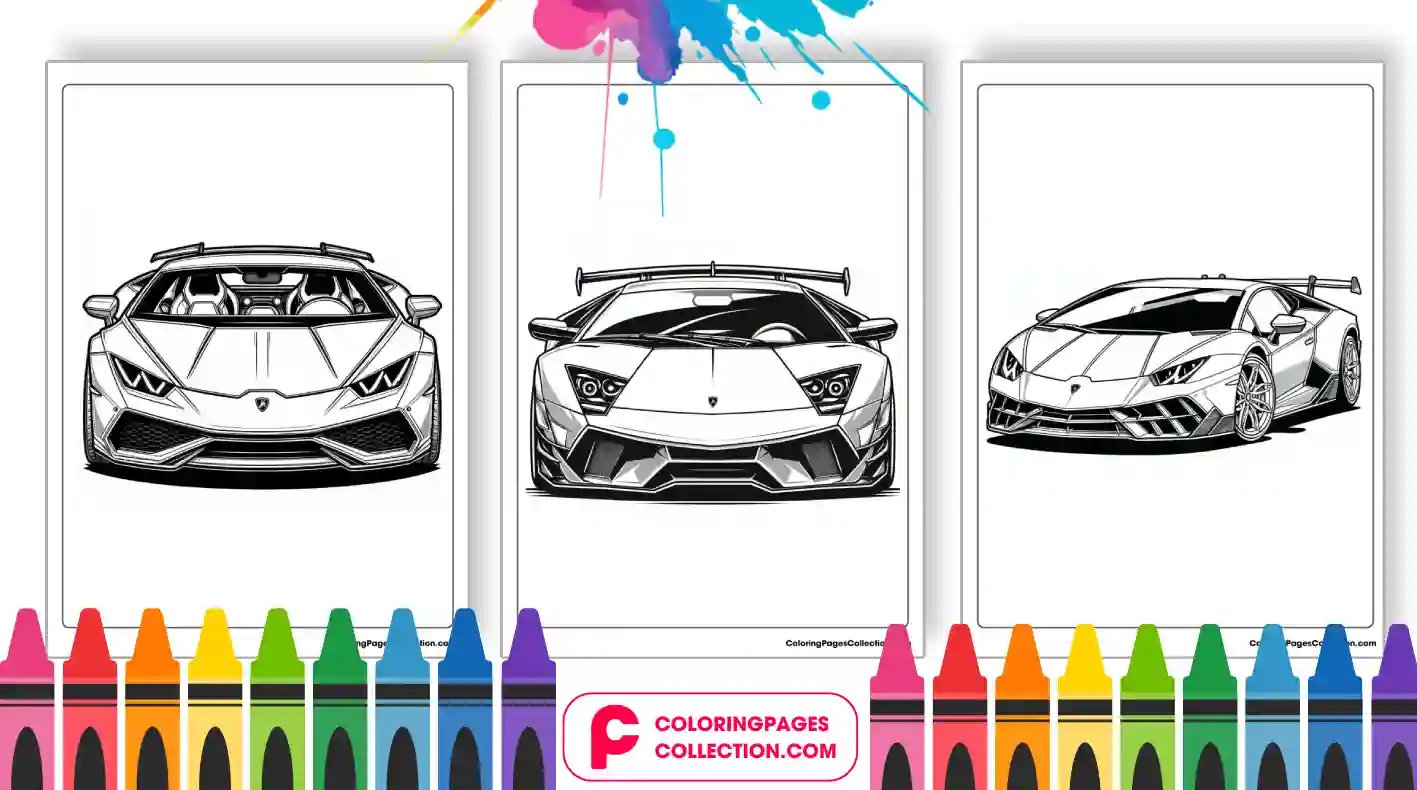 lamborghini coloring pages