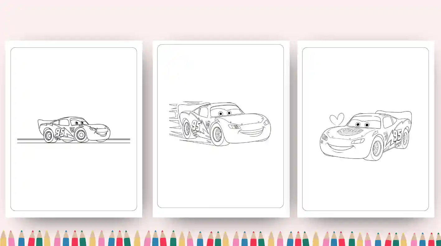 Lightning McQueen Coloring Pages